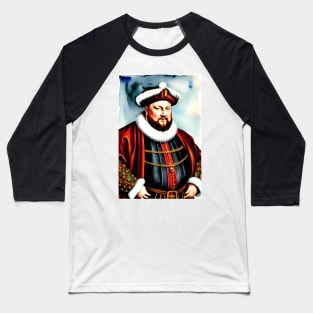 Santa Henry VIII (Celebrity Christmas) Baseball T-Shirt